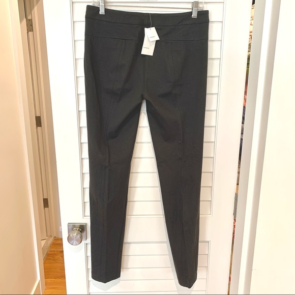 New VINCE Ponte Pants 8 Charcoal Zipper Skinny - Picture 6 of 7